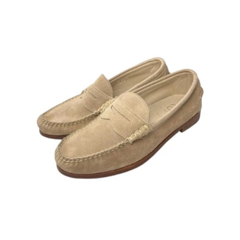 Allen Edmonds Sea Island Bone Suede Penny Loafers Men's 10 D